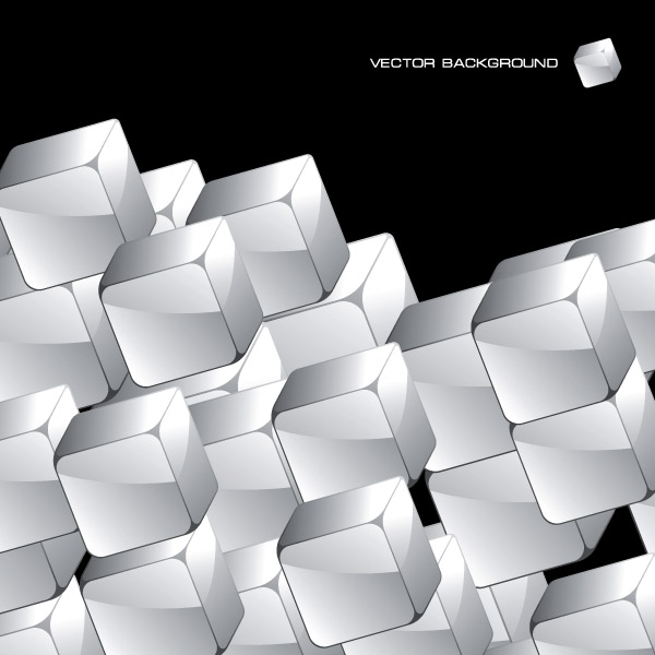 cubic background modern black white 3d sketch