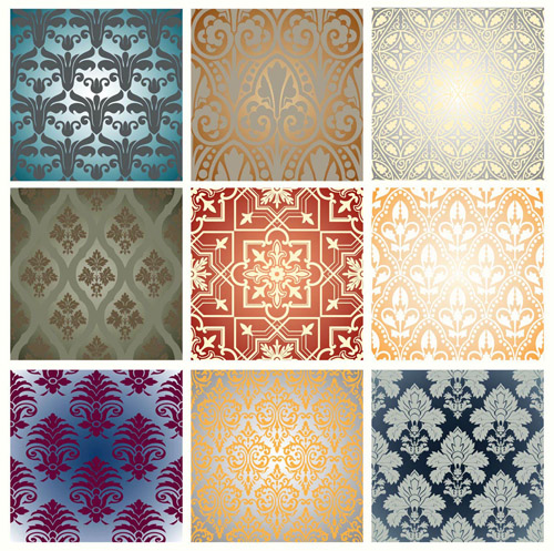 fabric tile pattern templates classical repeating symmetric decor