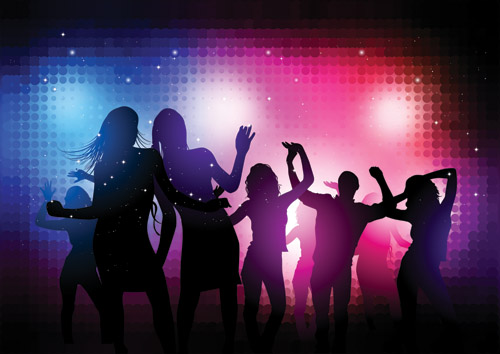 party background eventful silhouette design