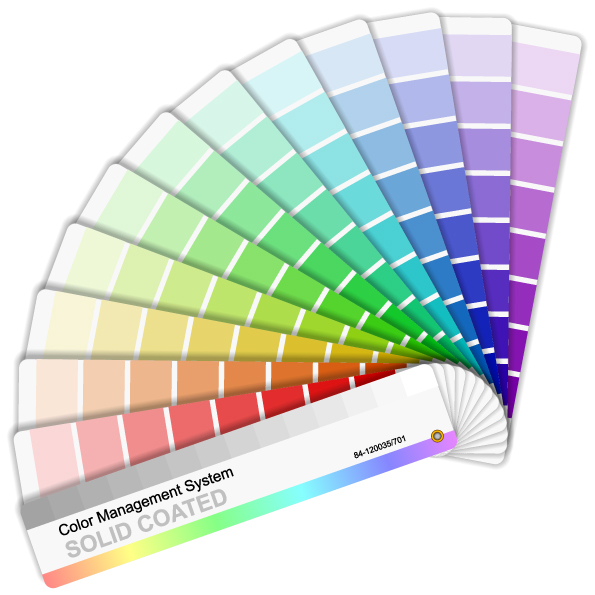 colors codes sets modern plain stretching fan shape