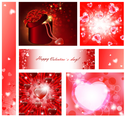 valentines background templates busting dynamic bokeh hearts decor