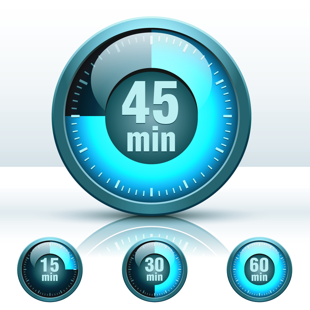 speedometer templates shiny modern blue circle design