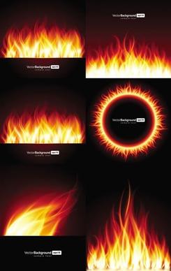 flame background templates colored shimmering modern design