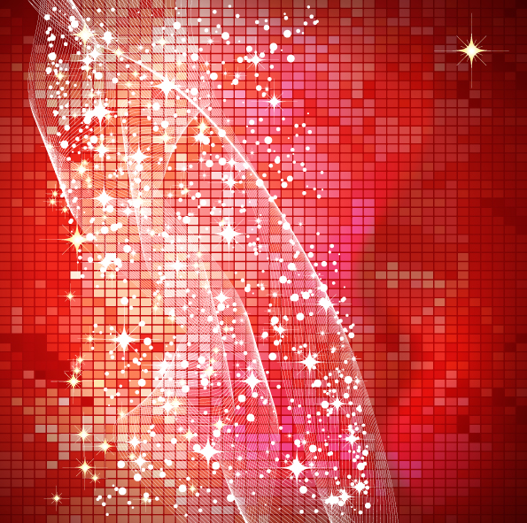 christmas background modern twinkling starry red decor