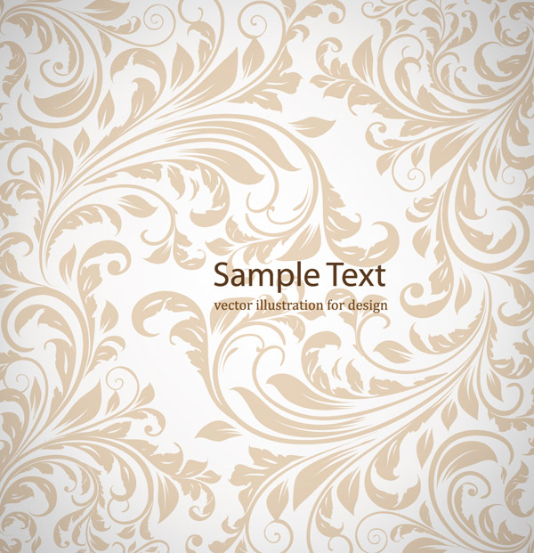 european pattern template classical leaves decor curves design