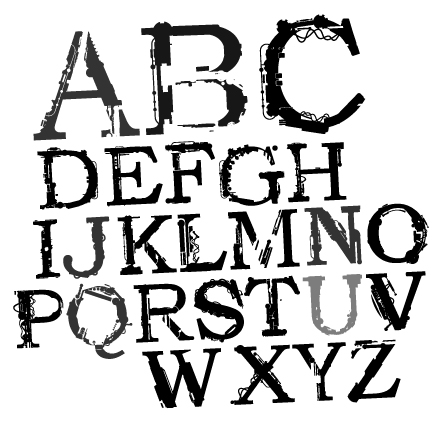 alphabet background artistic black white capital lettering decor