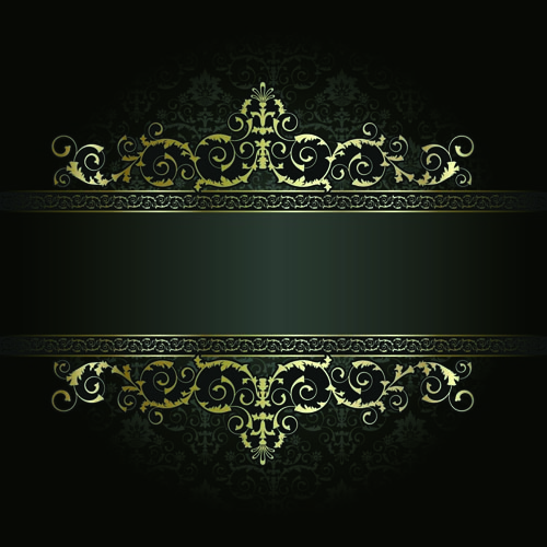 decorative pattern elegant dark retro symmetrical design