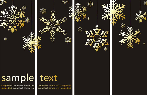 christmas background templates elegant dark golden black decor