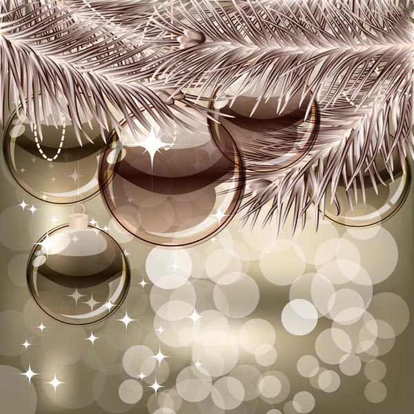 christmas backgrounds sparkling shiny bokeh baubles decor