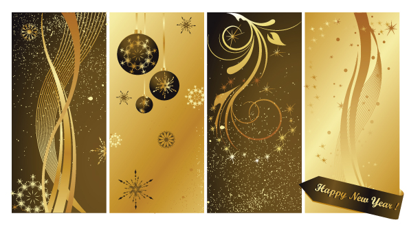 christmas background templates elegant brown baubles decor