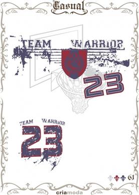 basketball poster blurry grunge retro design number decor