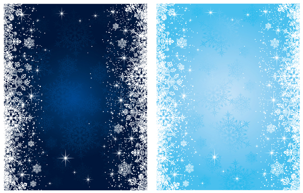 snowflakes background sparkling bright dark blue decor