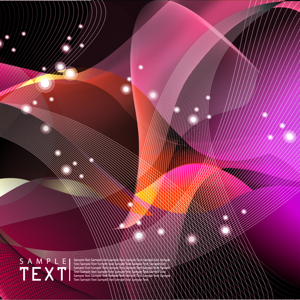 decorative background templates modern sparkling dynamic decor