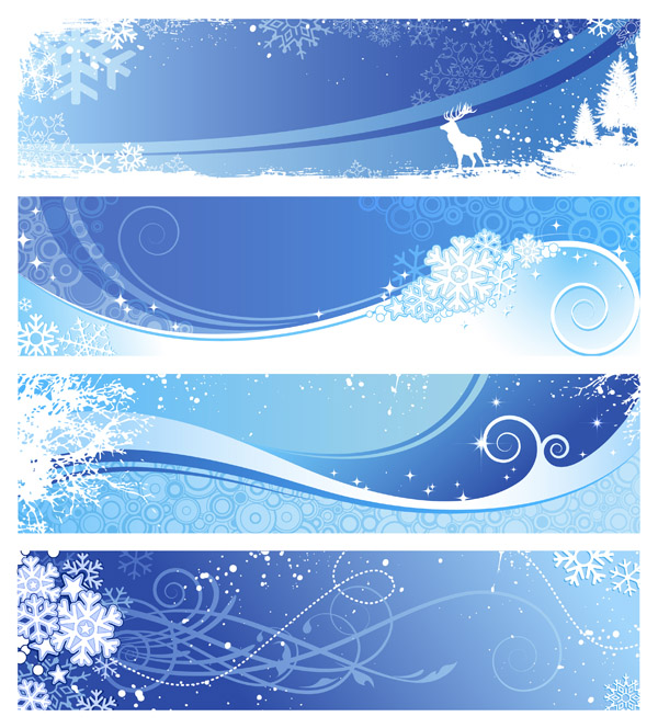 winter background templates blue white design snowflakes ornament