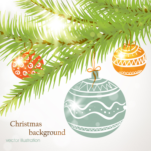 xmas background templates shiny colorful baubles decor