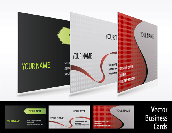 business card templates modern colored design