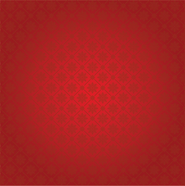 decorative pattern red flat repeating snowflakes decor