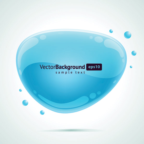 decorative background blue deformed liquid shapes