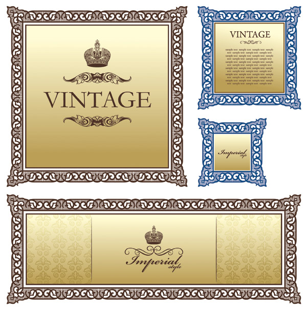 certificate border templates elegant vintage seamless decor