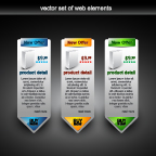 trading web elements vertical tags sketch modern design