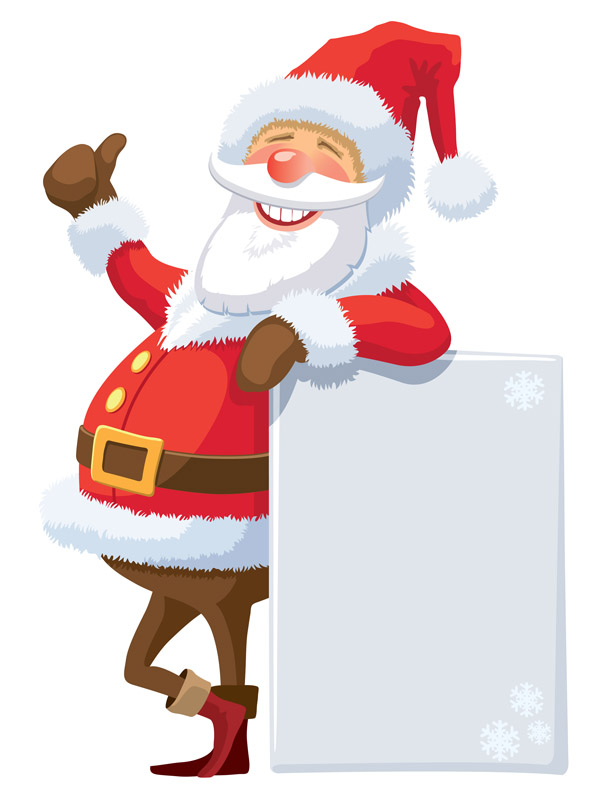 funny santa claus icon colored cartoon character