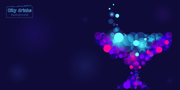 abstract background dark multicolored bokeh light decor