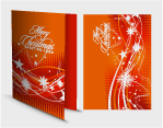 christmas card template snowflakes stars motion decor