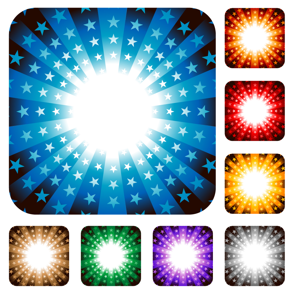 stars light background templates modern colored vivid rays