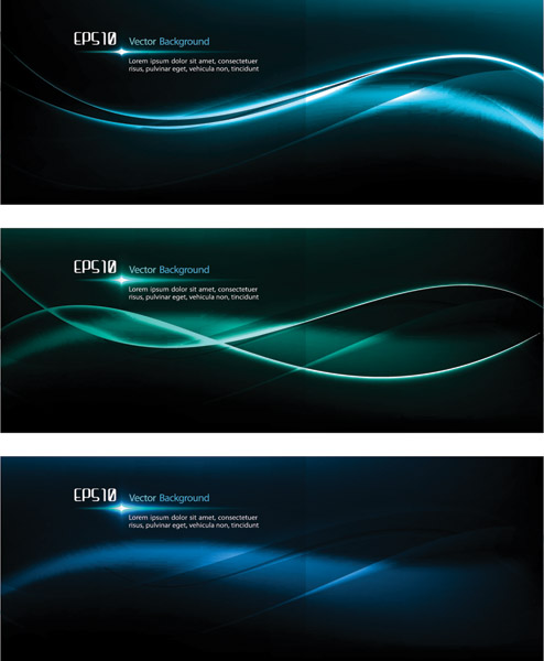 decorative background templates glossy curved light decor