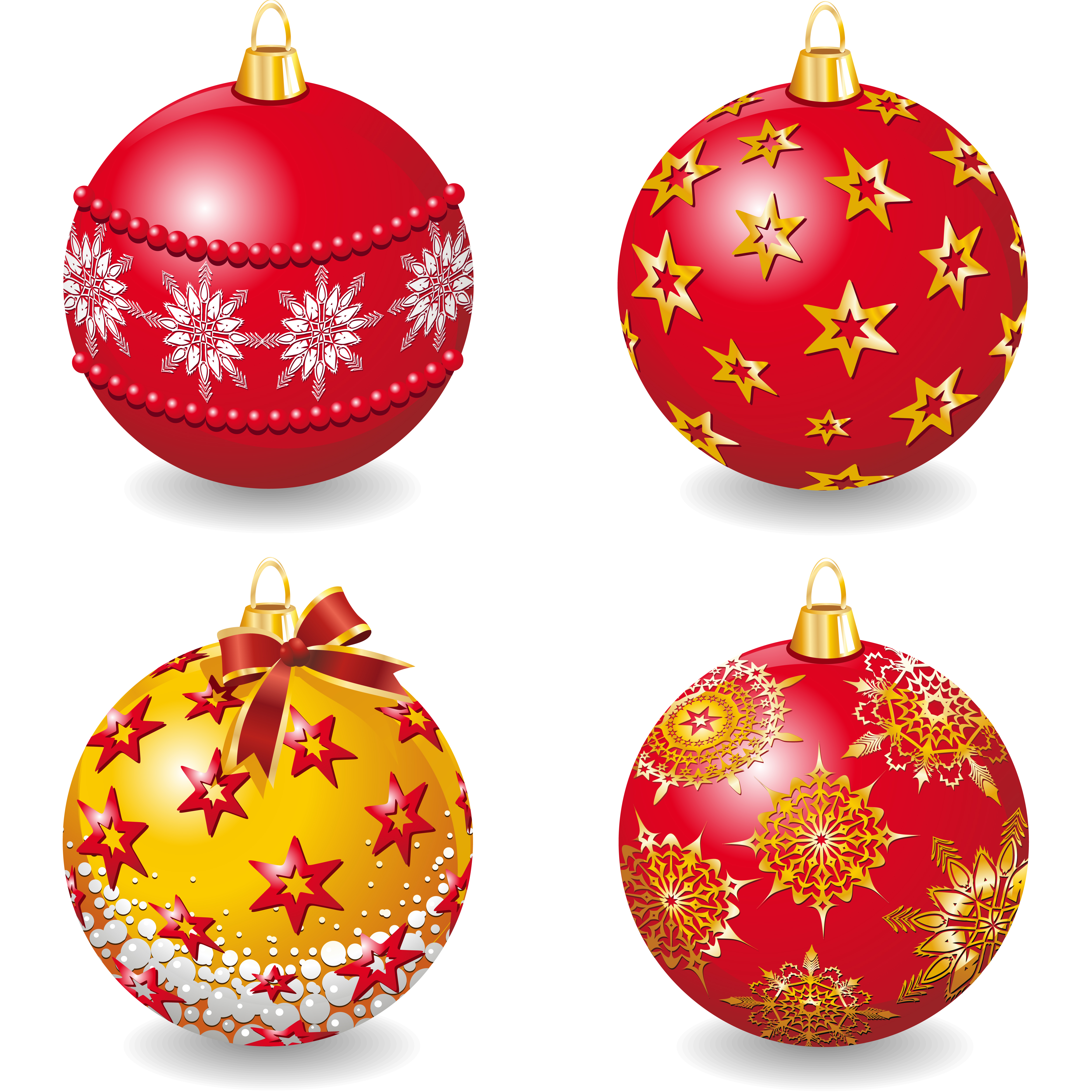 xmas bauble ball icons shiny colorful 3d design