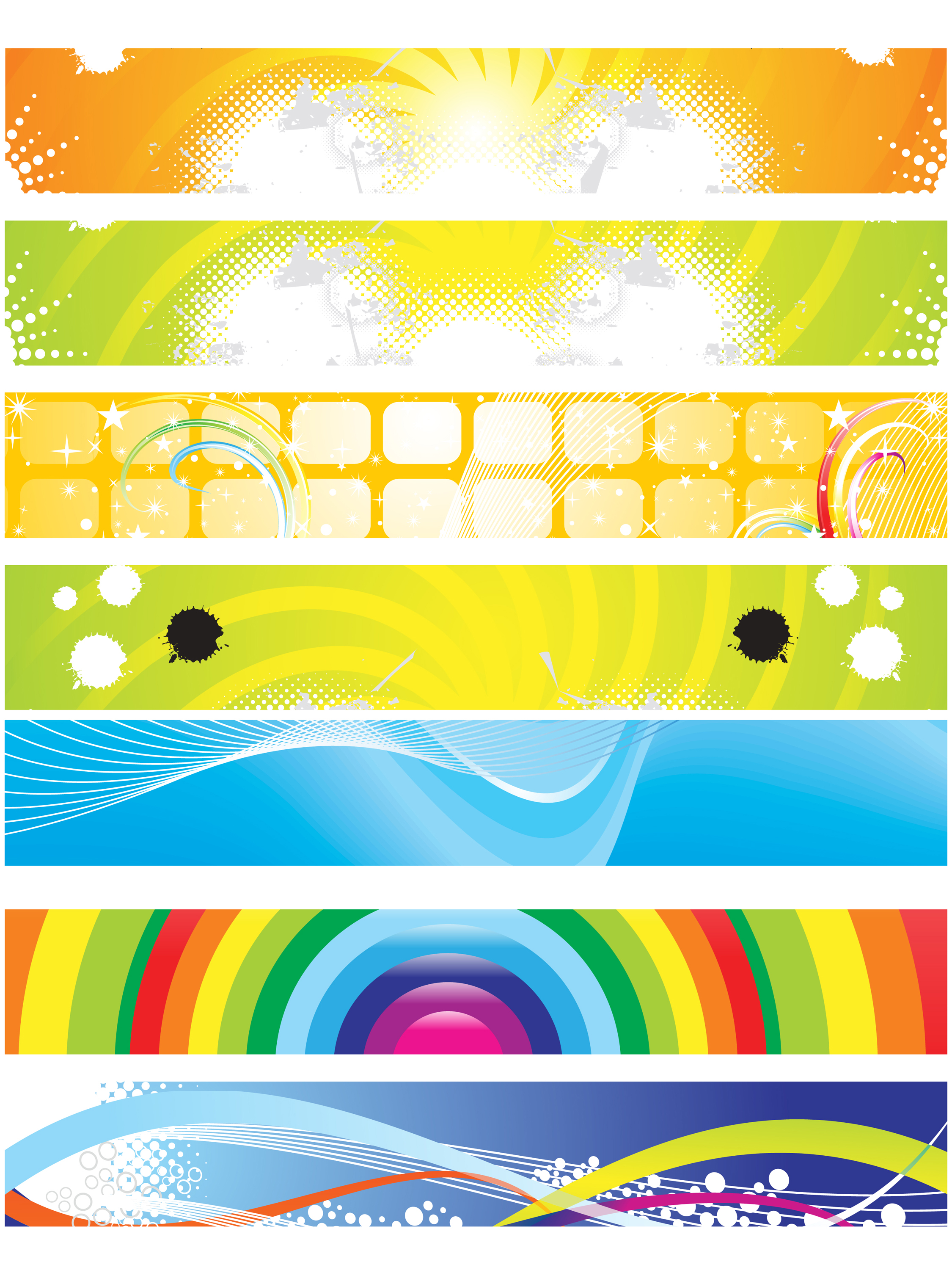 decorative background templates bright colorful modern abstract decor