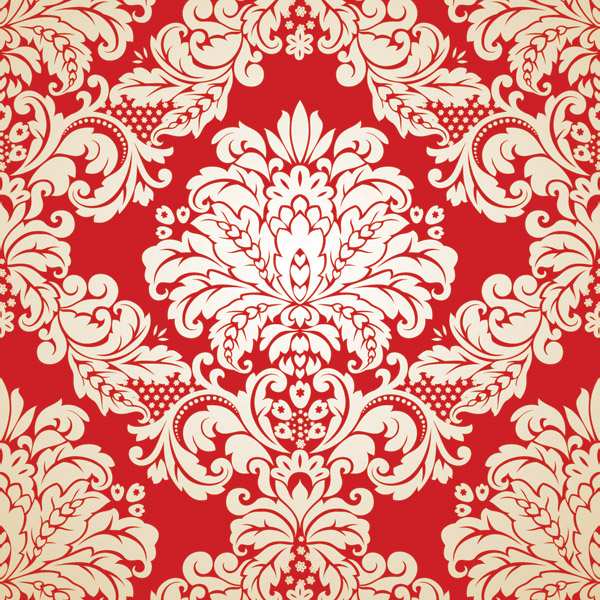 traditional pattern template symmetrical seamless floral decor