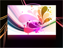 decorative background templates colorful abstract dynamic decor