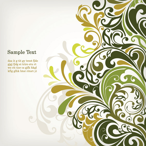 decorative pattern templates colored seamless curves decor