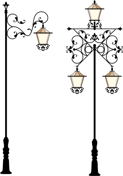 city street design elements classical silhouettes decor