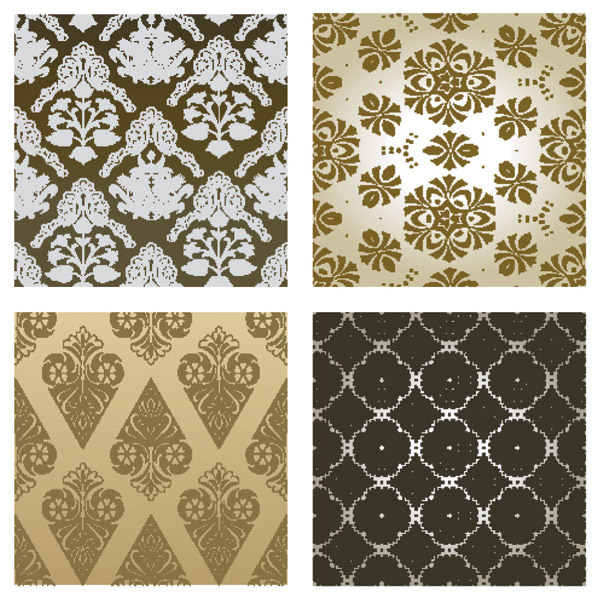 decorative pattern templates retro repeating symmetric decor