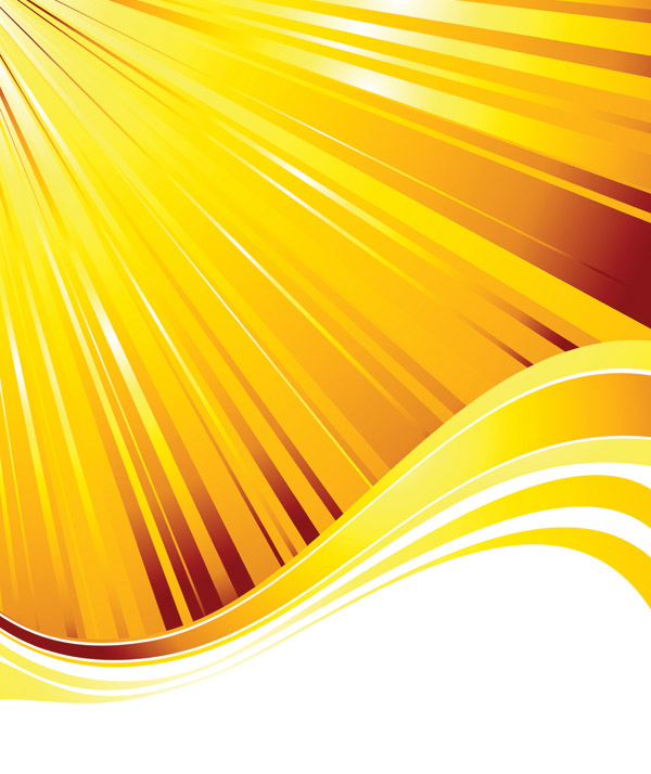 decorative background dynamic yellow bright rays waves decor