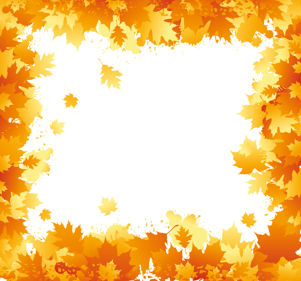 document border templates classical elegant decor autumn theme