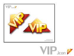 vip signs shiny colored modern text triangle design