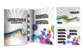 brochure templates modern colorful circles curves decor