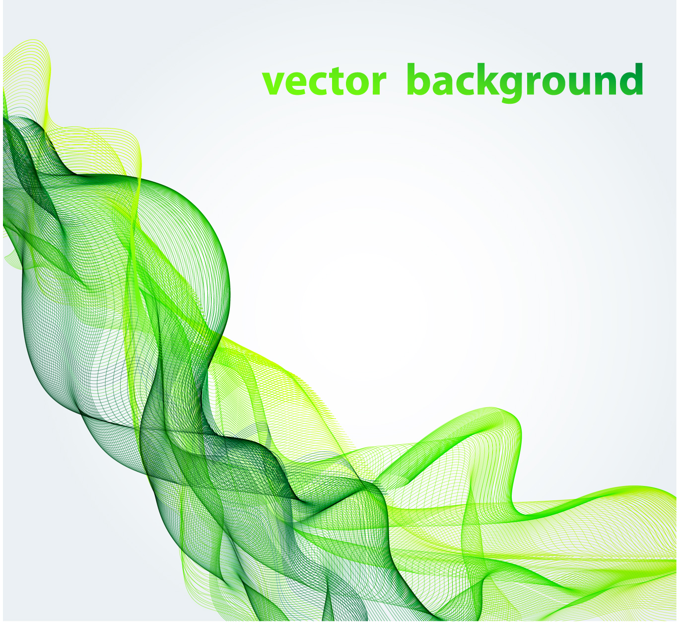 abstract background green dynamic 3d curves decor