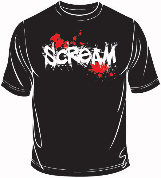 horror tshirt template black grunge decor