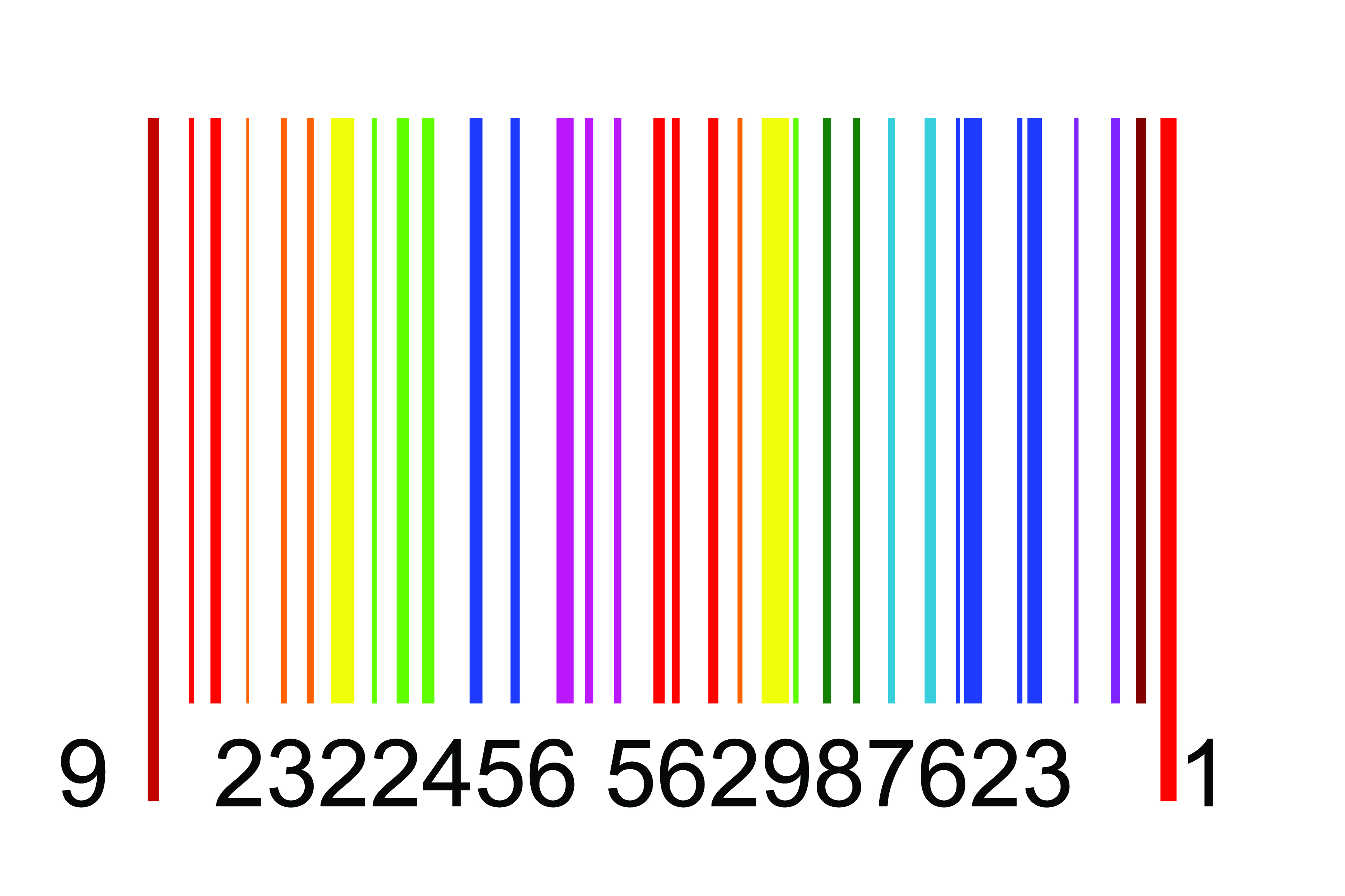 barcode background modern colorful vertical stripes digits decor