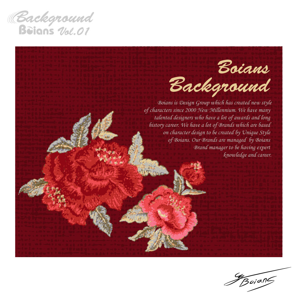 flower background dark red retro design