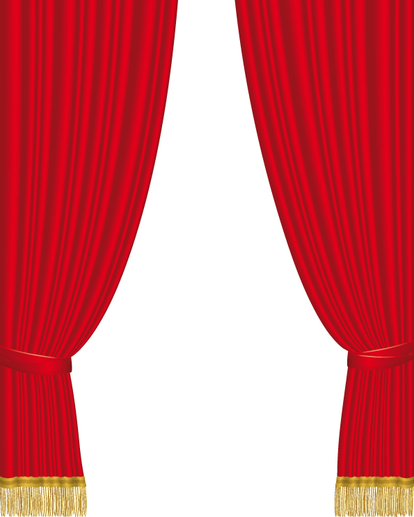 theater curtain background red fabric classical design