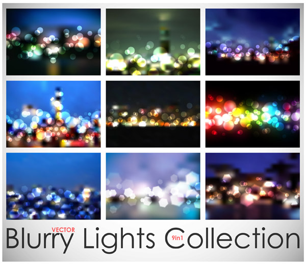 decorative background collection colorful sparkling bokeh design