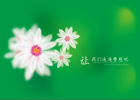 flower background modern blurred design green white decor