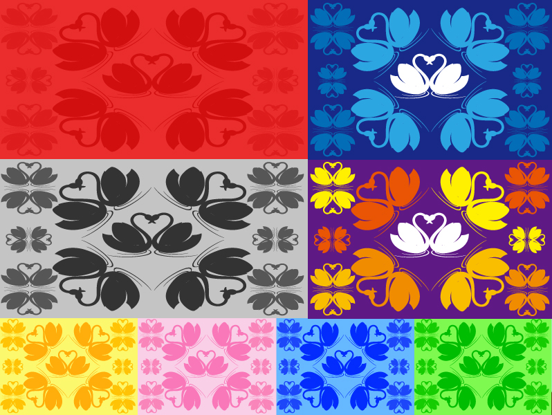 hearts pattern templates collection colorful flat sketch