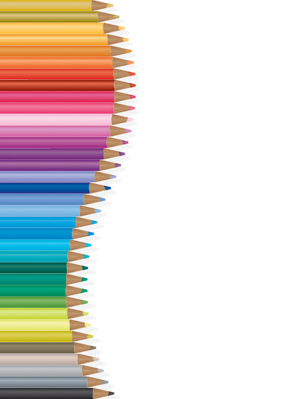 colored pencils background modern design swirled layout