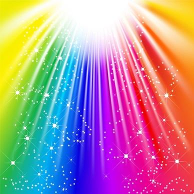 decorative background sparkling colorful vivid dynamic rays decor